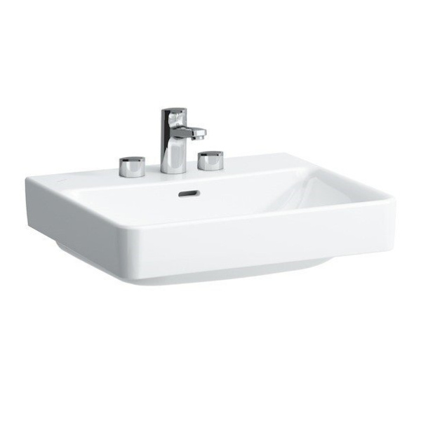Раковина Laufen Pro S 60 см с 3 отверстиями для смесителя 8.1295.3.000.108.1 (детальная фотография)