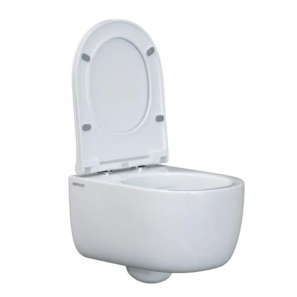 Унитаз подвесной BERGES Ego безободковый 082111 (детальная фотография), подвесные, встраиваемые
