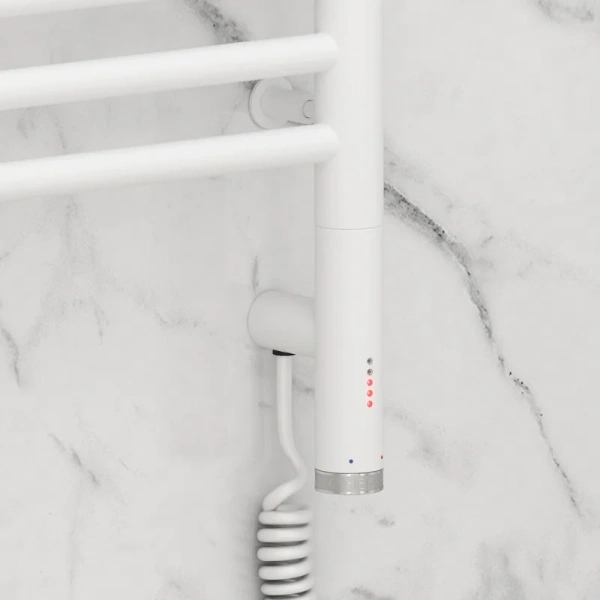 Полотенцесушитель электрический Сунержа Богема 3.0 40х100 см правый белый матовый 30-5805-1040 (детальная фотография), современные, hi-tech