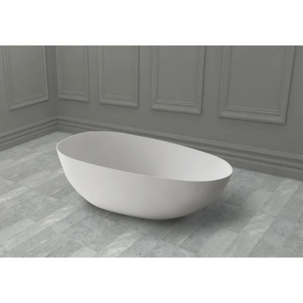 Ванна из искусственного камня Abber Stein 170х80 см овальная AS9611-1.7 (детальная фотография), искусственный камень