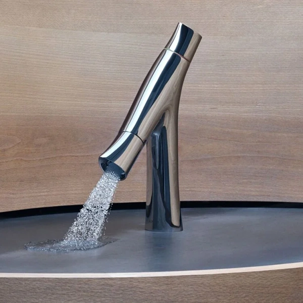 Смеситель для раковины Axor Starck Organic 12011000 (детальная фотография), хром