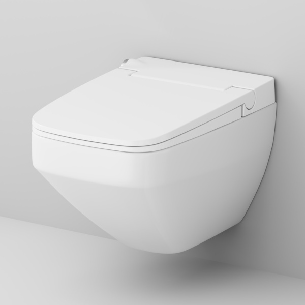 Унитаз подвесной Am.Pm Inspire 2.0 с интегрированным биде CCC50A1700SC (детальная фотография), белые