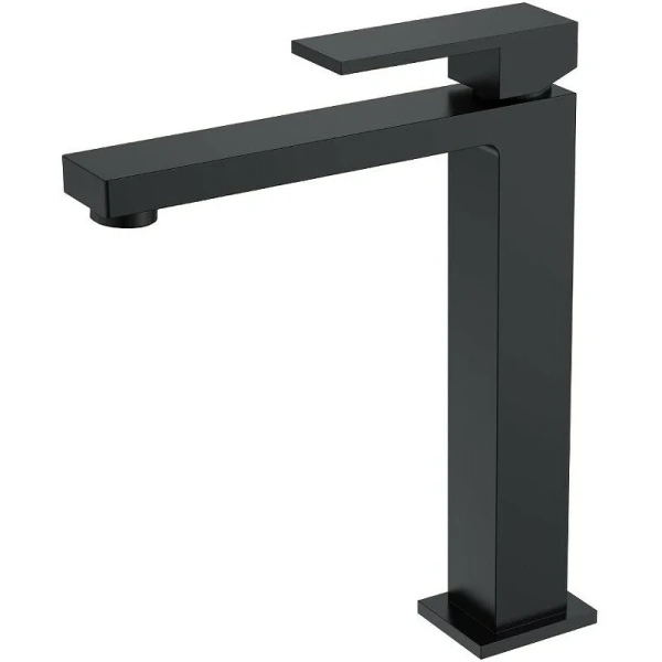 Смеситель для раковины Boheme Qubic черный матовый 472-B (детальная фотография)