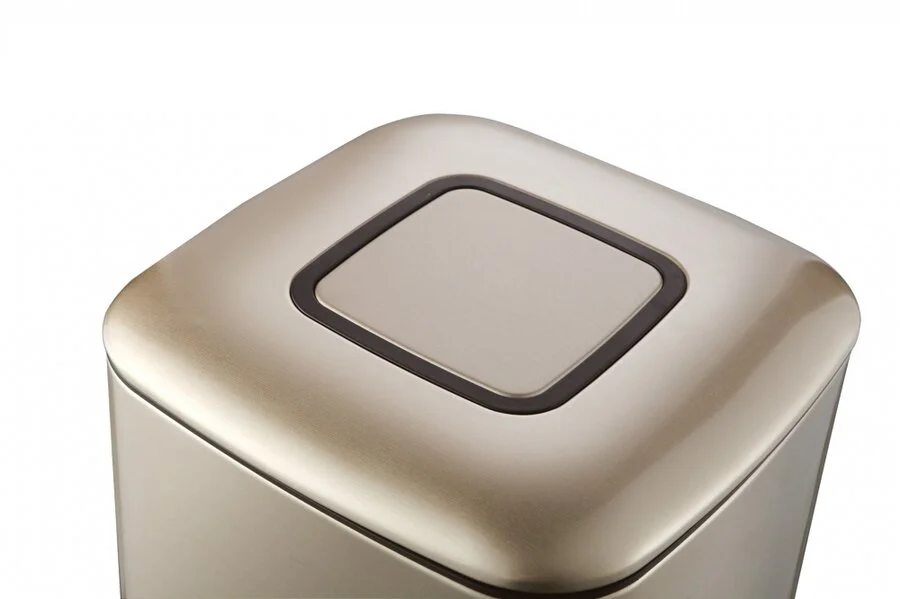 Мусорное ведро WeltWasser WW ME 9 л шампань золото WW MILA CG  9L (детальная фотография), золото