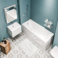 Ванна акриловая 1MarKa Classic 01кл1770Акс2+, 170 x 70 см, цвет белый