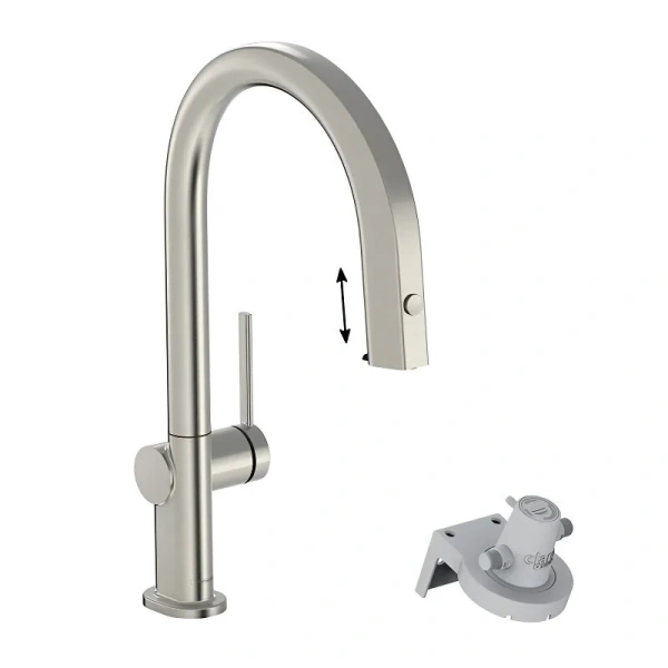 Смеситель для кухни Hansgrohe Aqittura сталь 76803800 (детальная фотография)