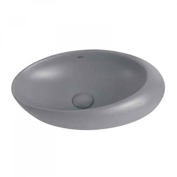 Раковина Abber Bequem 49 см серая матовая AC2107MG (детальная фотография)