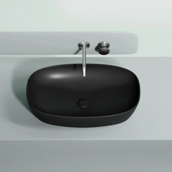 Раковина Ceramica Nova Element 60 см черная матовая CN6049MB (детальная фотография), из санфарфора
