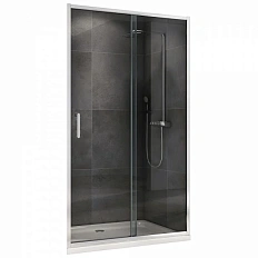 Душевая дверь в нишу Abber Schwarzer Diamant 130 см стекло прозрачное