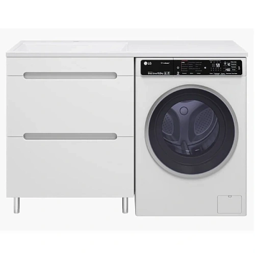 Тумба под раковину напольная Misty Байкал 70 см белая - фото 1