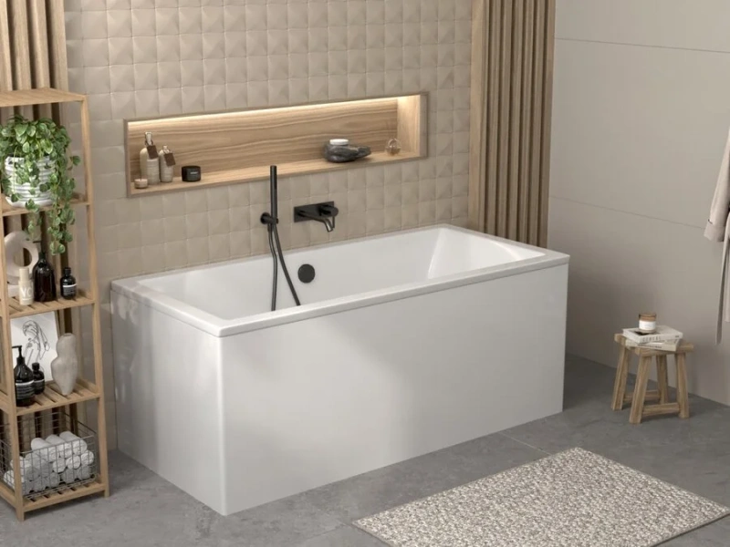 Ванна акриловая Alba Spa Kero ВПР0360000100, 170 x 80 см, цвет белый (детальная фотография), современныe, hi-tech