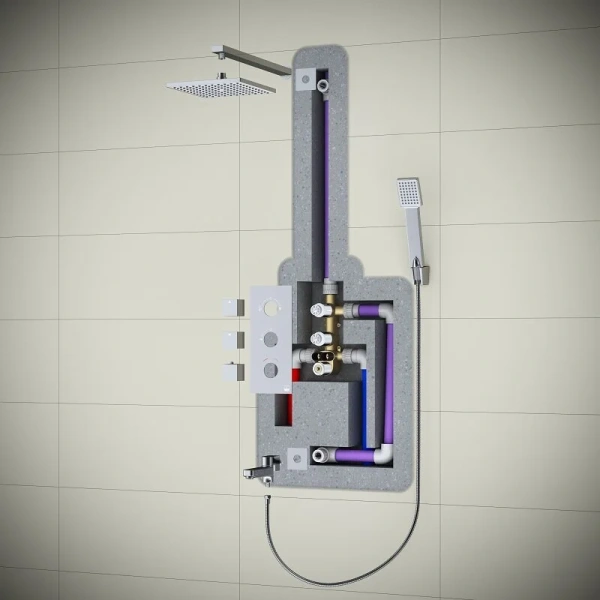 Душевой набор хром Timo Tetra-thermo SX-0179/00SM (детальная фотография), в наличии