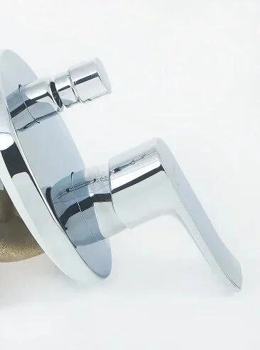 Смеситель для душа Hansgrohe Metris внешняя часть 31493000 (детальная фотография), хром