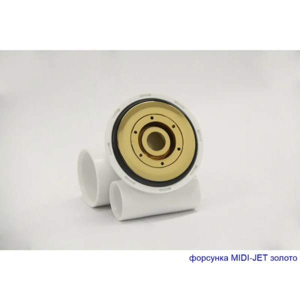 Ванна гидромассажная Excellent Sekwana Ultra Nano 170 x 75 см, цвет белый/золото, WAEX.SEK17.ULTRATNANO.GL (детальная фотография), прямоугольные