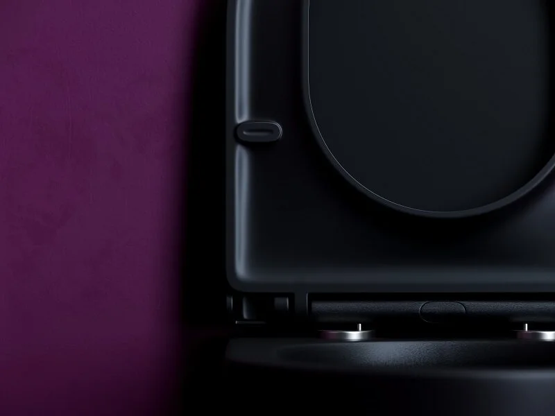 Унитаз подвесной Ceramica Nova Ulma черный CN4006TMB (детальная фотография), современные, hi-tech, круглые