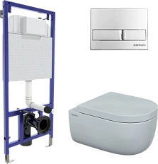 Унитаз с инсталляцией BERGES Ego безободковый