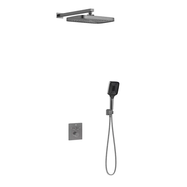 Душевой комплект Vincea вороненая сталь VSFW-321MT1GM (детальная фотография)