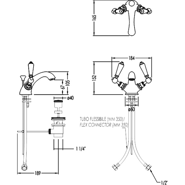 Схема (детальная фотография), для раковины