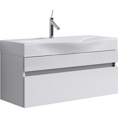 Тумба под раковину подвесная Aqwella Бергамо 100 см белая