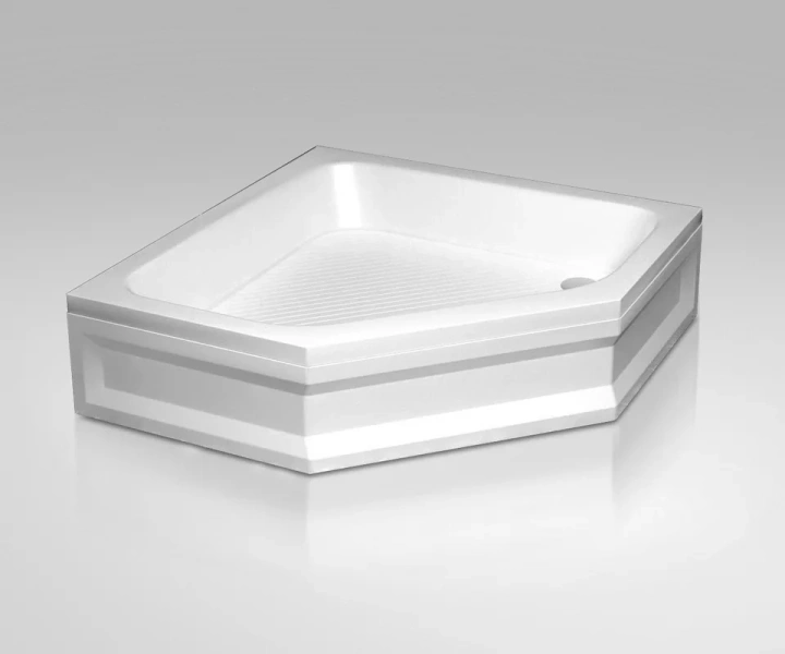 Душевой поддон RGW Acryl BT/CL-S-A 100х100 см белый 16180500-51-A (детальная фотография), средние от 15 до 30 см