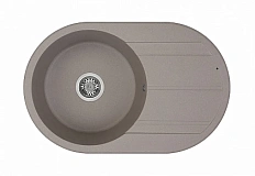 Мойка для кухни Акватон Амира 78 см серый шелк