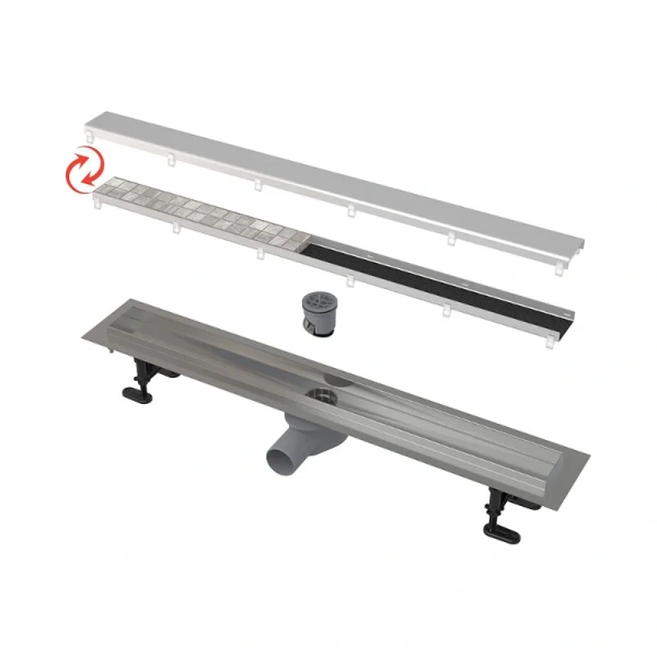 Душевой лоток AlcaPlast 65 см с решеткой AG071401650 (детальная фотография)