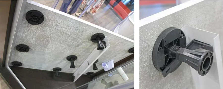 Душевой поддон Cezares Tray 120х90 см из искусственного мрамора белый TRAY-AS-AH-120/90-30-W (детальная фотография), прямоугольные