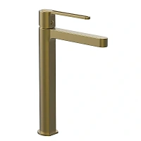 Смеситель для раковины Vincea Rondo брашированное золото