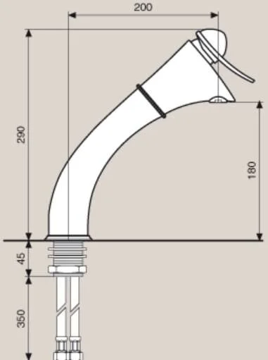 Смеситель для раковины Emmevi Cheope 5006 (детальная фотография), для раковины