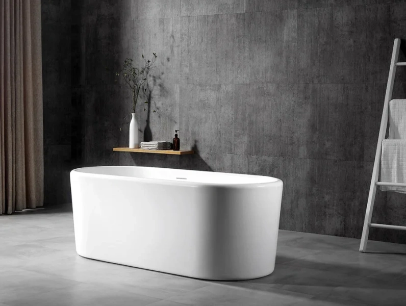 Акриловая ванна Abber 170х70 см без гидромассажа AB9272-1.7 (детальная фотография), 170x70 см