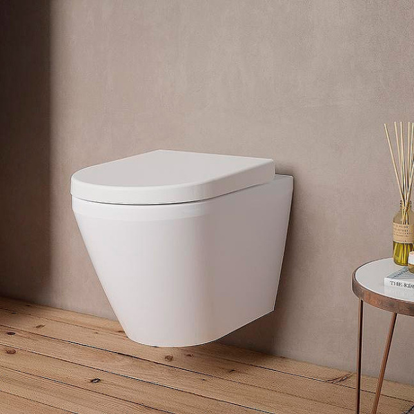 Унитаз с инсталляцией VitrA Integra Round с клавишей матовый хром 9004B003-7202 (детальная фотография), в наличии