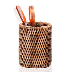 Стакан для ванной Decor Walther Basket ротанг темный