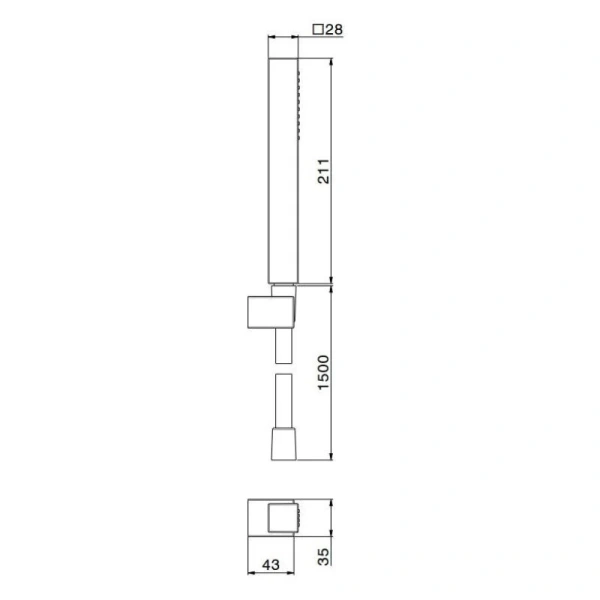 Душевой комплект Kerama Marazzi Futura хром 858KM.21.018 (детальная фотография), душевые комплекты, наборы