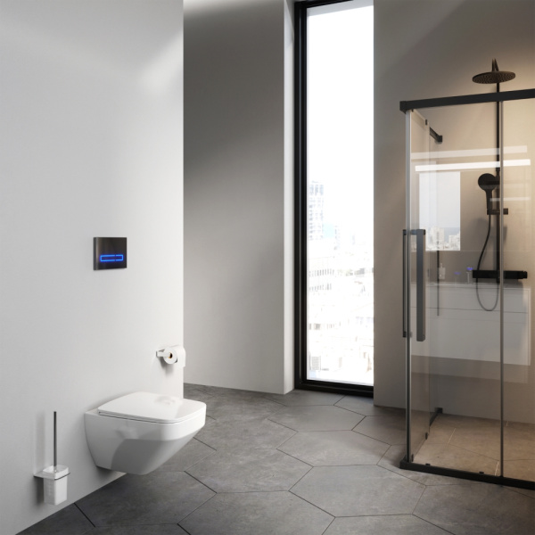 Унитаз подвесной Am.Pm Inspire 2.0 с сиденьем микролифт белый C50A1700SC (детальная фотография), современные, hi-tech, прямоугольные