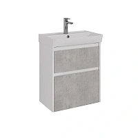 Тумба под раковину подвесная Lemark Combi 60 см бетон