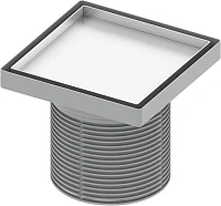 Основа для плитки 15х15 см с монтажным элементом, рамка нержавеющая сталь, Tece TECEdrainpoint S plate 3660011