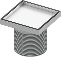 Основа для плитки 15х15 см с монтажным элементом, рамка нержавеющая сталь, Tece TECEdrainpoint S plate 3660011