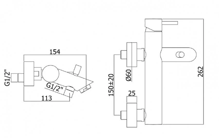 Смеситель для ванны Paffoni Light сталь LIG022ST (детальная фотография), для ванны