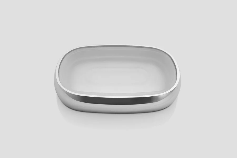 Мыльница Am.Pm Sensation отдельностоящая A3031200 (детальная фотография), металлические, стеклянные