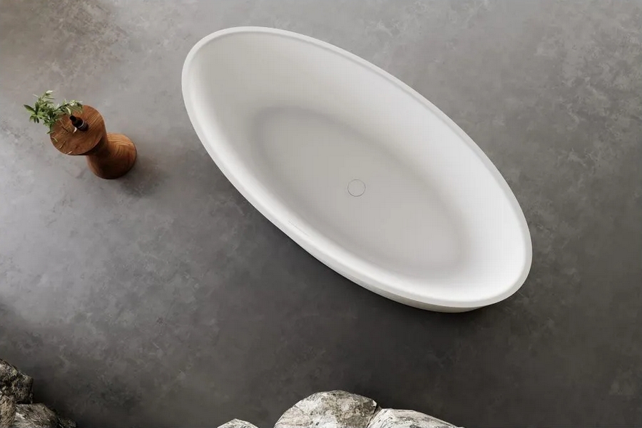 Ванна акриловая Abber 180x85 см отдельностоящая AB9441-1.8 (детальная фотография), современныe, hi-tech