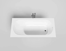 Ванна из искусственного камня Salini Ornella 180x80 см S-Sense белая матовая