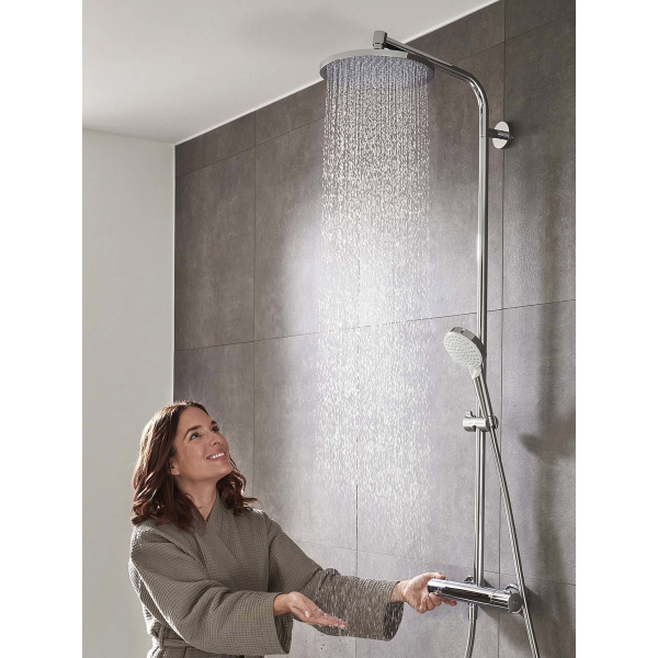Душевая стойка Hansgrohe Crometta S хром 27267000 (детальная фотография), с тропическим душем