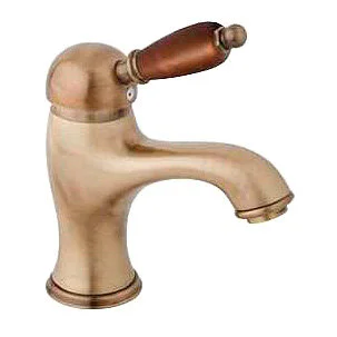 Смеситель для раковины Cezares Elite бронза, ручка орех ELITE-LSM1-02-Nc (детальная фотография)