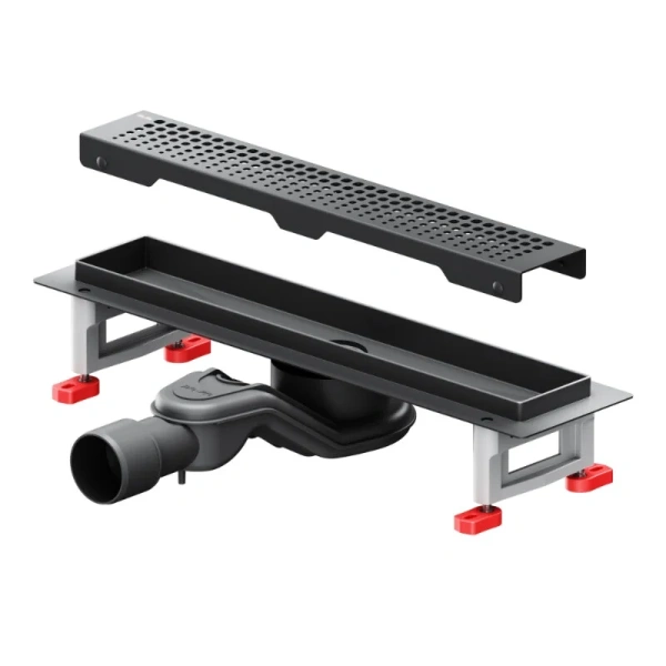 Душевой лоток Am.Pm MasterFlow 40 см черный матовый W01SC-P11-040-01BM (детальная фотография), черые