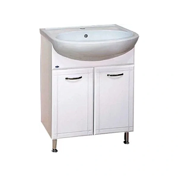 Тумба под раковину напольная Misty Уют 60 см белая Э-Уют01060-01Пр (детальная фотография)