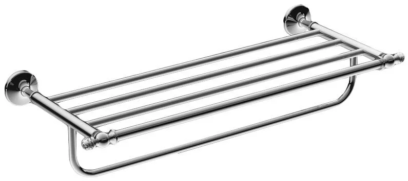 Полка-полотенцедержатель для ванной, хром, Art&Max Antic Crystal AM-E-2622SJ-Cr (детальная фотография)