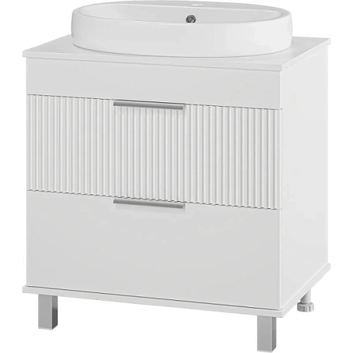 Тумба под раковину напольная Brevita Enfida 70 см белая - фото 1
