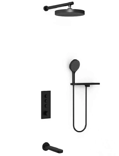 Душевой комплект Vincea Inspire черный - фото 1