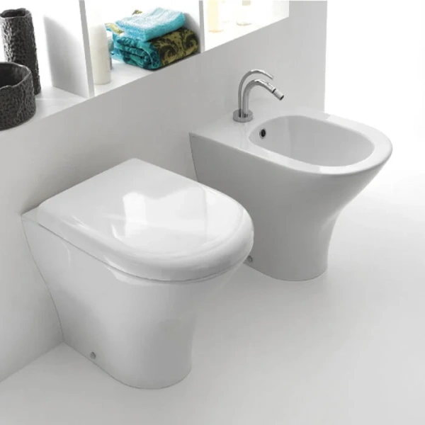 Биде напольное Kerasan Aquatech белое 372101 *1 (детальная фотография), современные, hi-tech