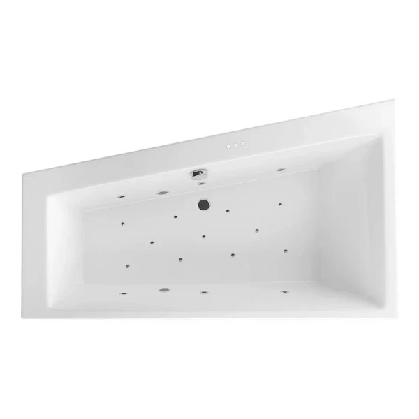 Ванна гидромассажная Excellent Sfera Slim Relax 170 x 100 см, левая, белый/хром, WAEX.SFL17S.RELAX.CR (детальная фотография), акриловые